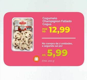 Oba Hortifruti Cogumelo champignon fatiado cogus oferta