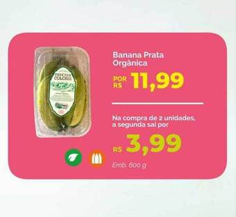 Oba Hortifruti Banana prata orgânica oferta