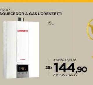 Benoit Aquecedor a gás lorenzetti oferta