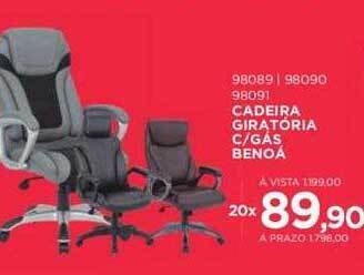 Benoit Cadeira giratória c gás benoá oferta