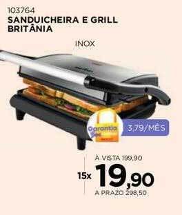 Benoit Sanduicheira e grill britânia oferta