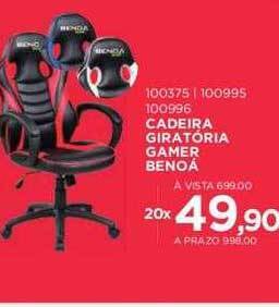Benoit Cadeira giratória gamer benoá oferta