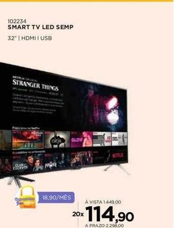 Benoit Smart tv led semp oferta