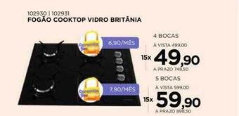 Benoit Fogão cooktop vidro britânia oferta