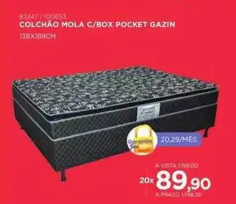 Benoit Colchão mola c box pockete gazin oferta