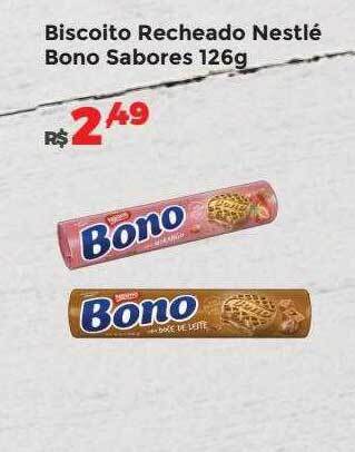 Villarreal Supermercados Biscoito recheado nestlé bono sabores oferta