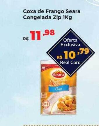 Villarreal Supermercados Coxa de frango seara congelada zip oferta