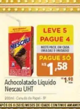 Supermercados Condor Achocolatado liquido nescau uht leve 5 pague 4 oferta