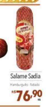 Supermercados Condor Salame sadia oferta