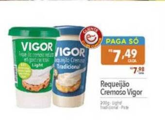 Supermercados Condor Requeijão cremoso vigor oferta