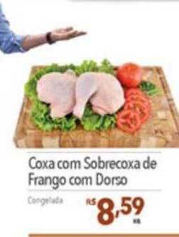 Supermercados Condor Coxa com sobrecoxa de frango com dorso oferta