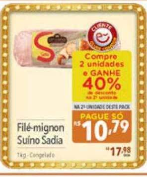 Supermercados Condor Filé-mignon suino sadia oferta