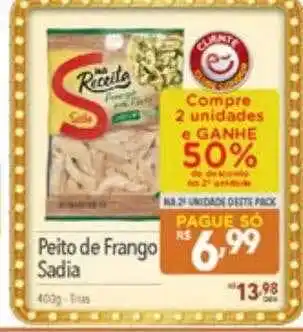 Supermercados Condor Peito de frango sadia oferta