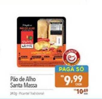 Supermercados Condor Pão de alho santa massa oferta