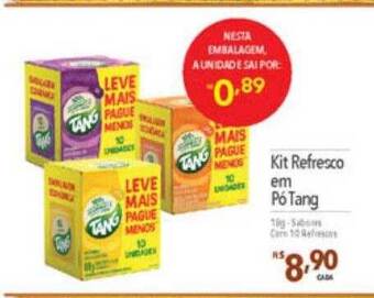 Supermercados Condor Kit refresco em pó tang oferta