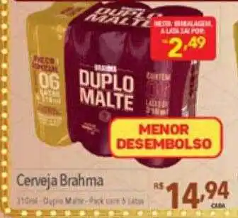 Supermercados Condor Cerveja brahma 310ml oferta