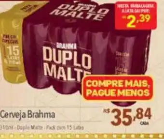 Supermercados Condor Cerveja brahma 310ml duplo malte oferta