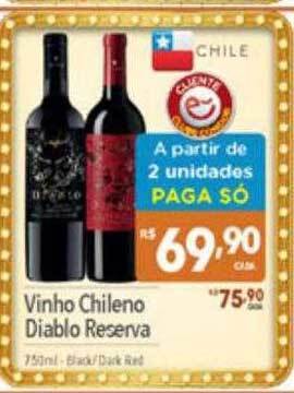 Supermercados Condor Vinho chileno diablo reserva oferta