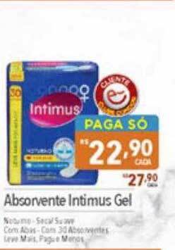 Supermercados Condor Absorvente intimus gel oferta