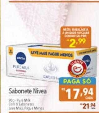 Supermercados Condor Sabonete nivea oferta