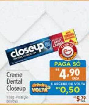 Supermercados Condor Creme dental closeup oferta