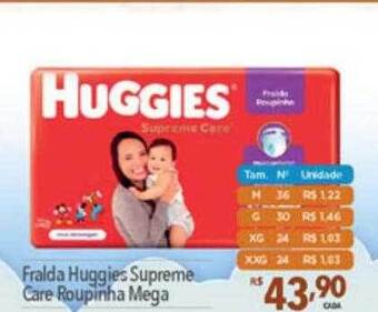 Supermercados Condor Fralda huggies supreme care roupinha mega oferta