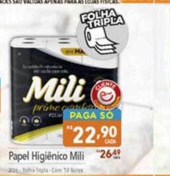 Supermercados Condor Papel higiênico mili oferta