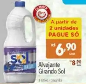 Alvejante girando sol