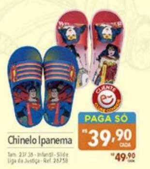 Supermercados Condor Chinelo ipanema oferta