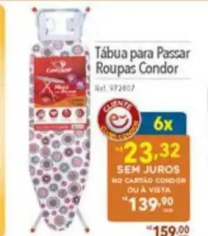 Tábua para passar roupas condor