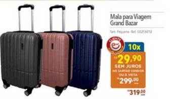 Mala para viagem grand bazar