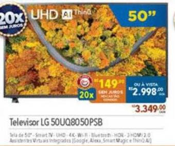 Supermercados Condor Televisor lg 50uq8050psb oferta