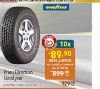 Supermercados Condor Pneu direction goodyear oferta