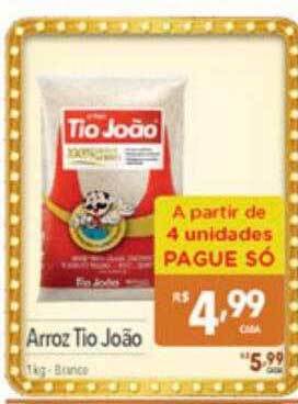 Supermercados Condor Arroz tio joão oferta