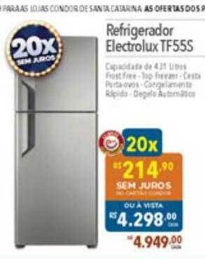 Supermercados Condor Refrigerador electrolux tf55s oferta