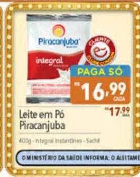 Supermercados Condor Leite em pó piracanjuba oferta