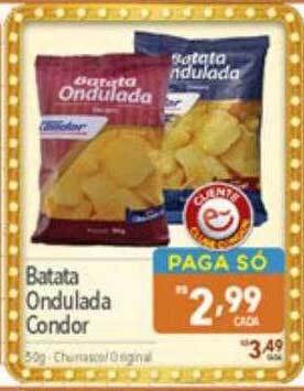 Supermercados Condor Batata ondulada condor oferta