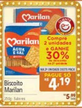 Supermercados Condor Biscoito marilan oferta