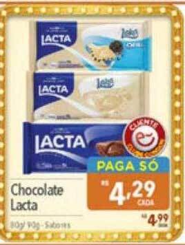 Supermercados Condor Chocolate lacta oferta