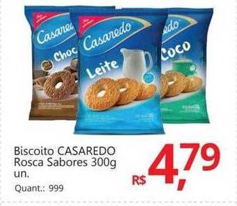 Supermercados Koch Biscoito casaredo rosca sabores oferta