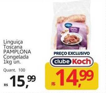 Supermercados Koch Linguiça toscana pamplona congelada oferta