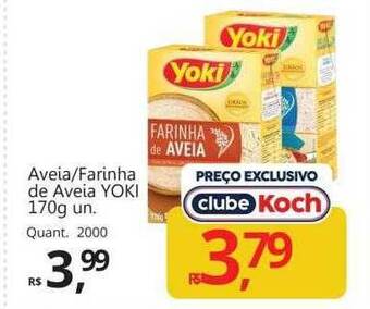 Supermercados Koch Aveia-farinha de aveia yoki oferta