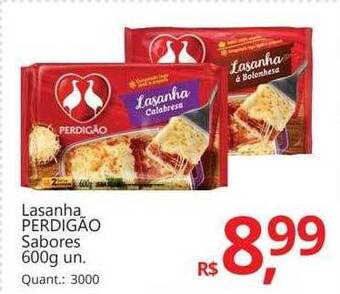 Supermercados Koch Lasanha perdigão sabores oferta