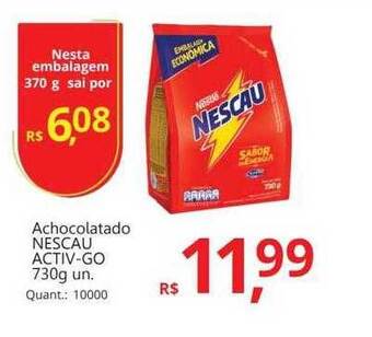 Supermercados Koch Achocolatado nescau activ-go oferta