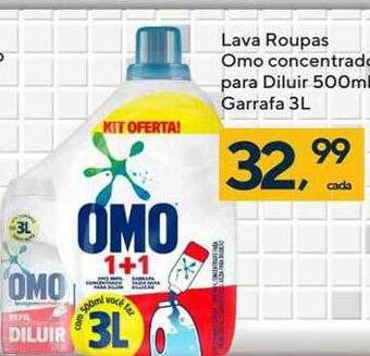 Coop Lava roupas omo concentrado para diluir oferta