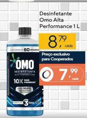 Coop Desinfetante omo alta performance oferta