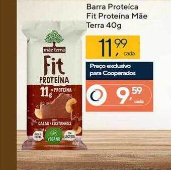 Coop Barra proteica fit proteina mãe terra oferta