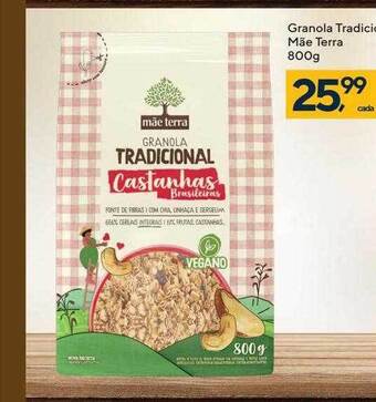 Coop Granola tradicional mãe terra oferta