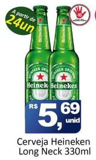 Rede Krill Cerveja Heineken Long Neck 330ml oferta