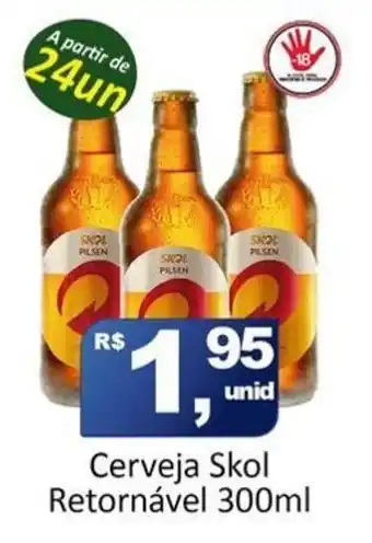 Rede Krill Cerveja Skol Retornavel 300ml oferta